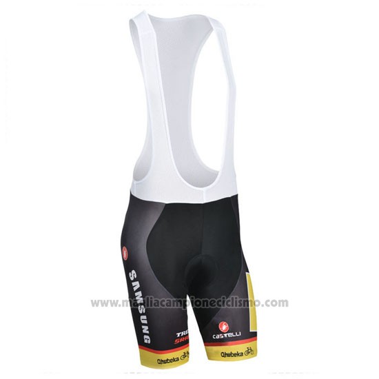 2014 Abbigliamento Ciclismo Mtn Nero e Giallo Manica Corta e Salopette
